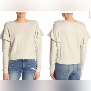 Joe’s Jeans Faye Ruffle Sweatshirt XS